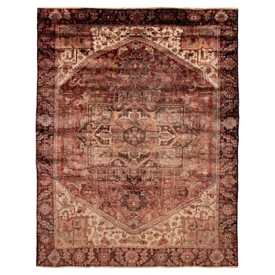 ECARPETGALLERY Hand-knotted Sarabi Red Wool Rug - 8'0 x 11'10