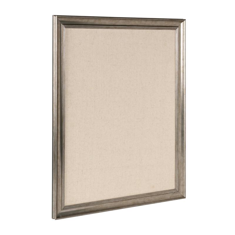 DesignOvation Macon Framed Linen Fabric Pinboard
