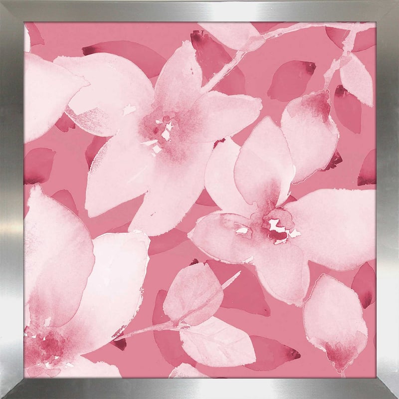 "Blooming Pink Whispers II (Square)" Print on Acrylic