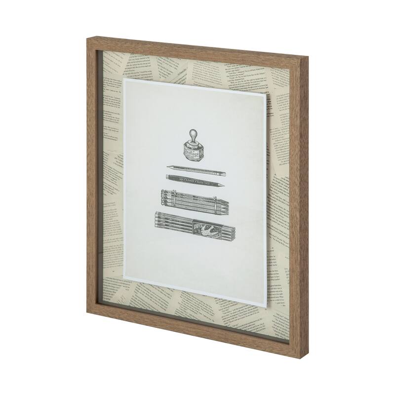 Pencils & Pen Framed Art Print Bed Bath & Beyond 39198815