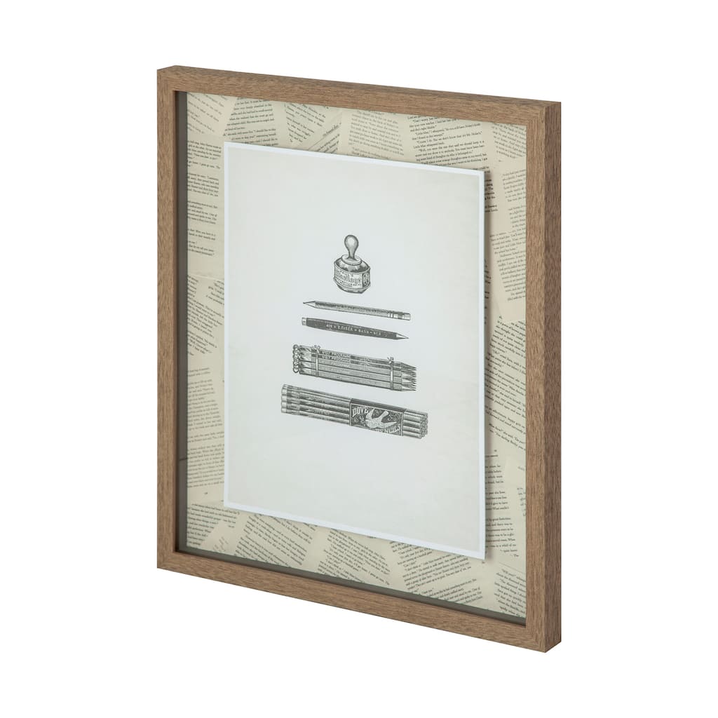 Pencils & Pen Framed Art Print