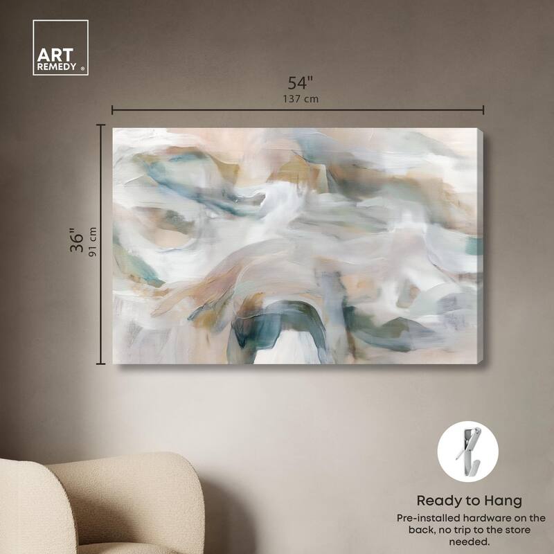 Whispering Colors IV Canvas by Art Remedy, Gallery Wrapped