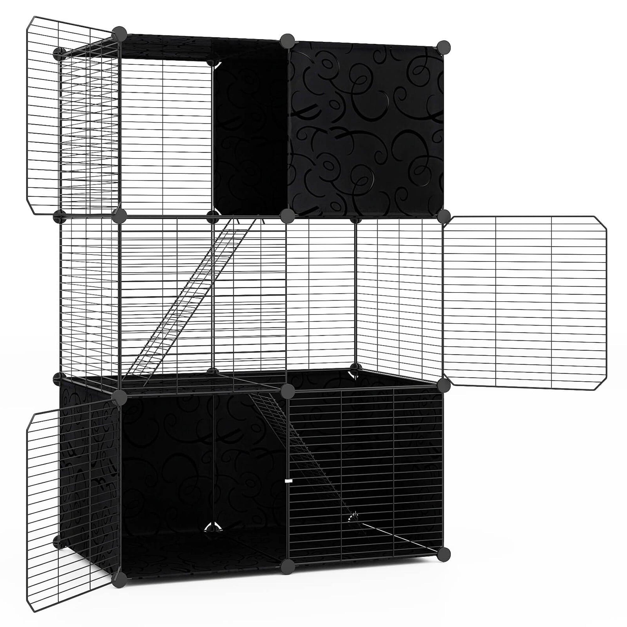 3 Tier DIY Metal Cat Enclosure for 1-3 Cats or Small Animals