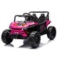 preview thumbnail 3 of 98, 24V Electric Ride On UTV for Kids with Parental Control, LED Lights, and Rear Storage Compartment