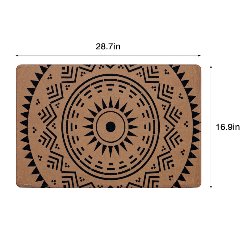 Javlergo Door Mat, Washable Indoor Outdoor Floor Doormat, 47.2" x 31.5"/28.7" x 16.9"