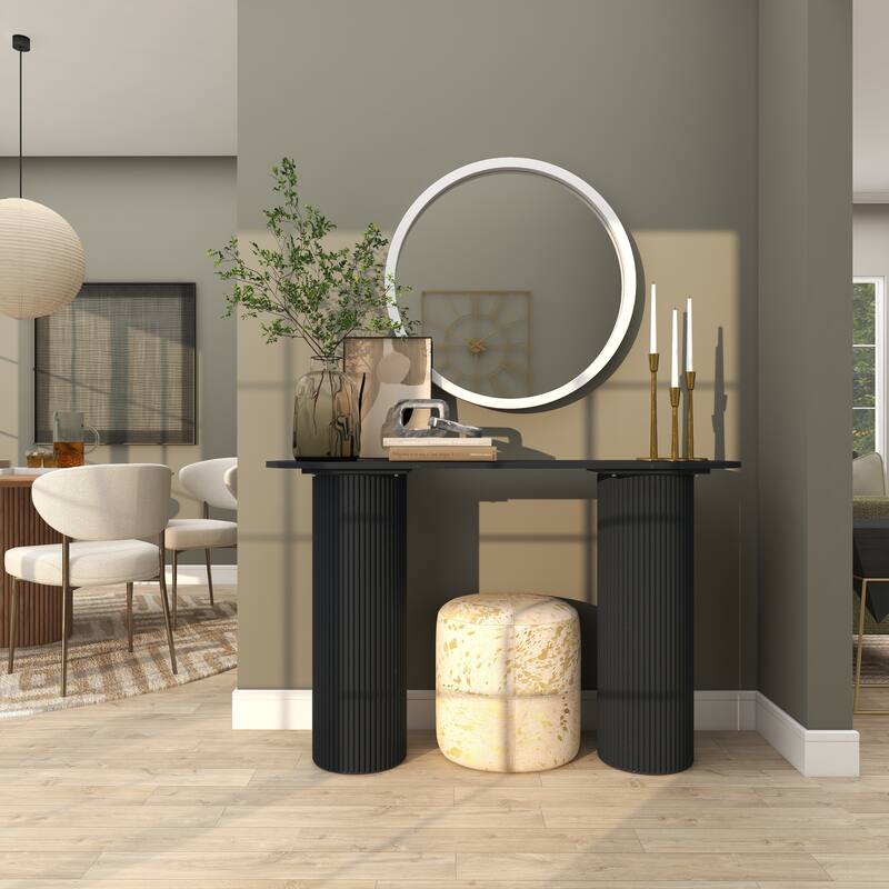 Black, White or Gold Wooden Room Wall Mirror with Thin Frame