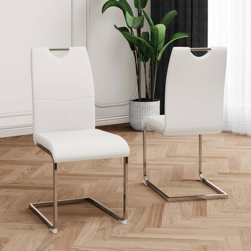 PU Dining Chair living room Chair(Set of 2)