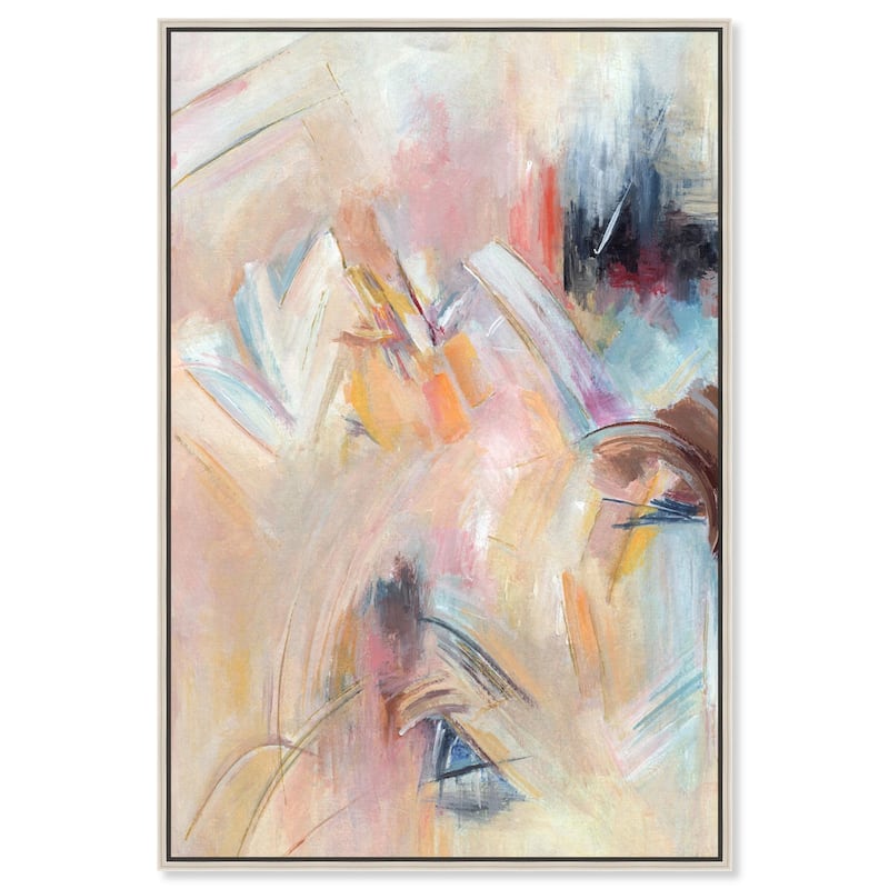 Side Effect I Canvas by Art Remedy - 16" x 24" - Silver