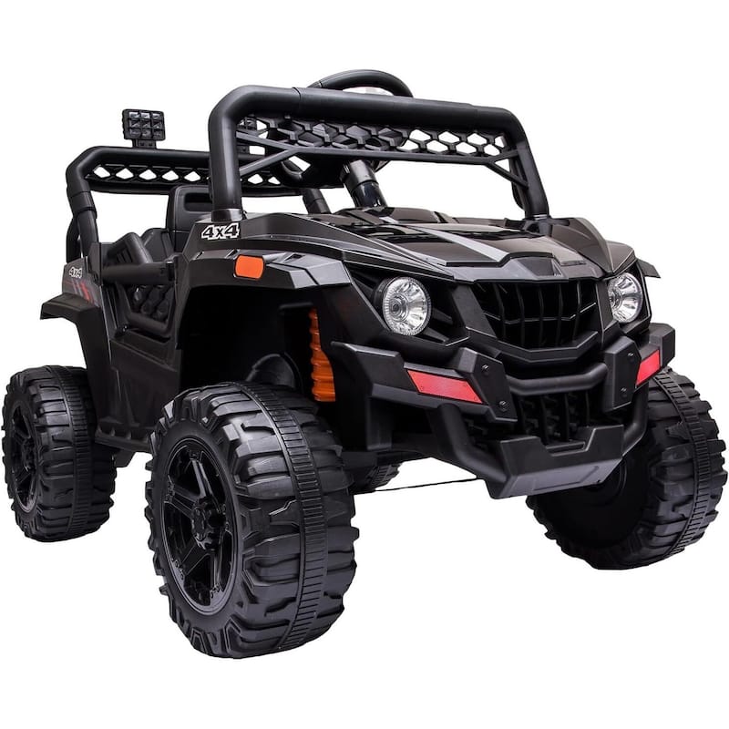 12V Kids Ride On Truck - Black