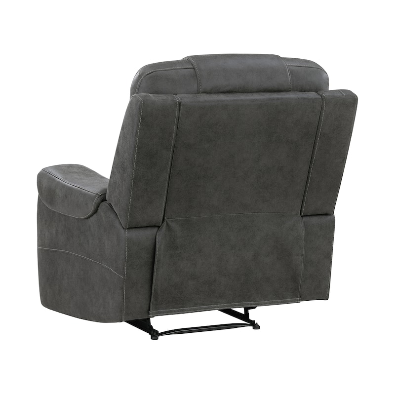 Fremont & Park Gerald 39.5" Microfiber Manual Reclining Chair with Tab Pull Motion