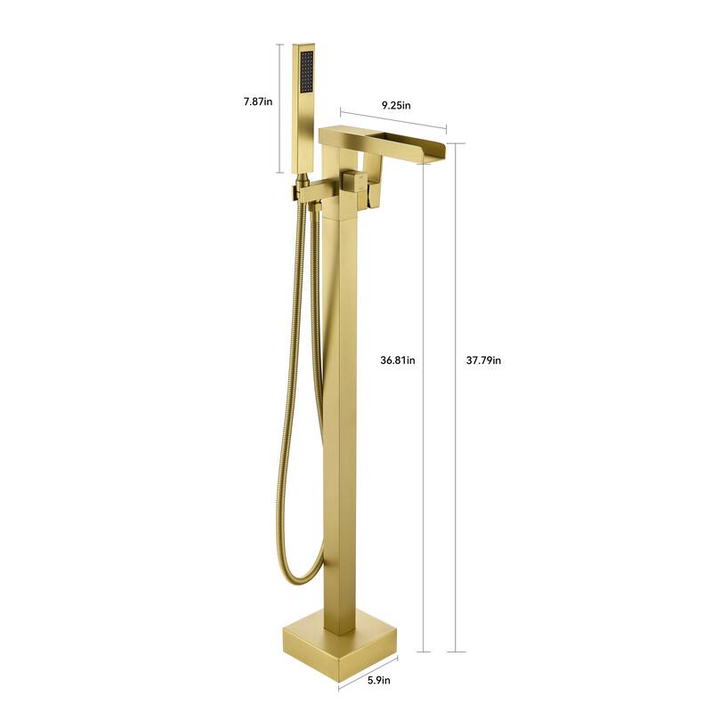 Single-Handle Freestanding Tub Faucet Mount Tub Faucet Bathtub Filler