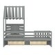 preview thumbnail 12 of 38, Twin Size House Bed Wood Kids Bed Frame with 2 Storage Drawers, Window and Guardrails for Bedroom, Easy Assembly