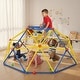 preview thumbnail 2 of 19, 6FT Geometric Climbing Dome Climber Playground for Kids 3-10, Climbing Toys for Kids - N/A