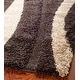 preview thumbnail 15 of 33, SAFAVIEH Florida Shag Assa Stripe 1.2-inch Thick Rug 5'3" x 7'6" - Dark Brown/Beige - Rectangle