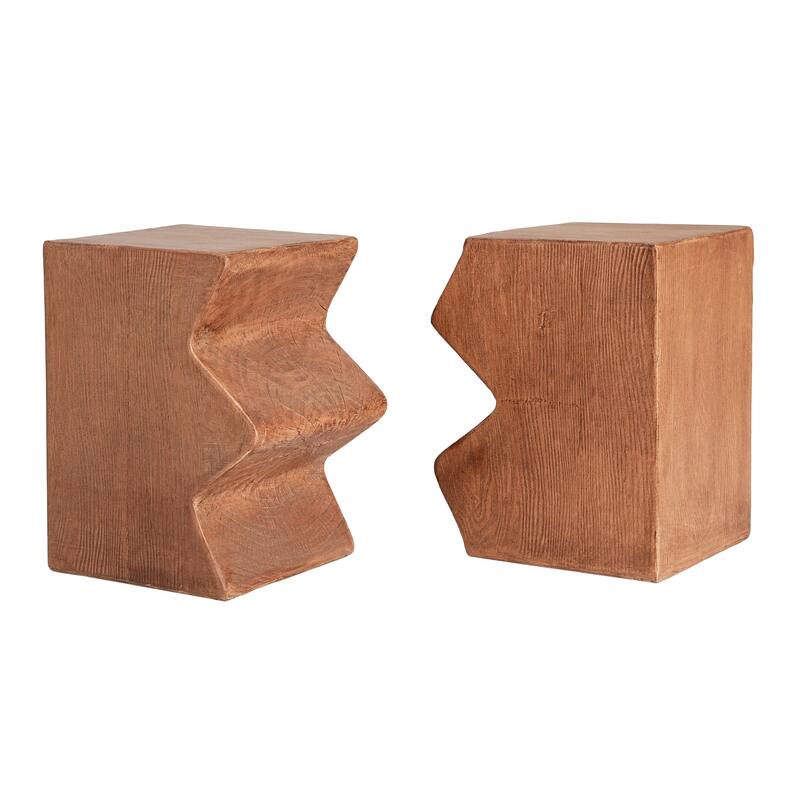 Outdoor & Indoor End Tables Set of 2 MGO Nesting Side Tables