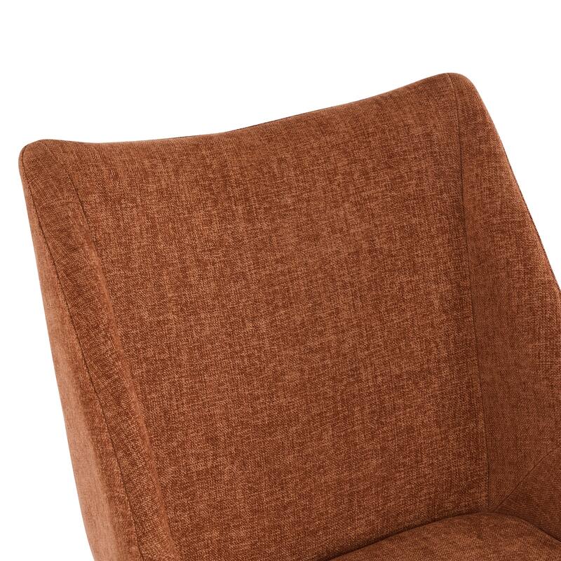 Christopher Knight Home - Modern 180° Swivel Upholstered Dining Chairs Set with Metal Frame & Wrap-round Design, Set of 2