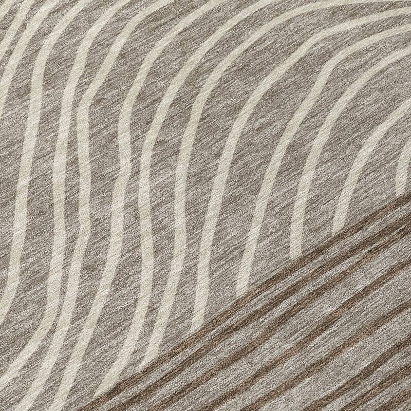 Machine Washable Indoor/ Outdoor Modern Arches Chantille Rug