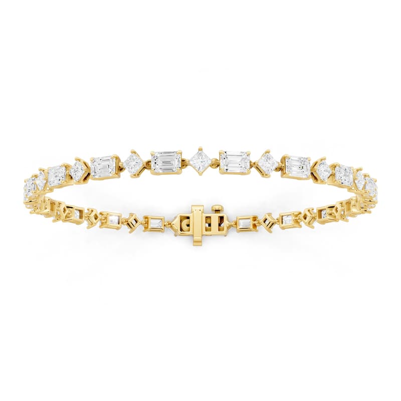 Auriya 14K Gold Lab Grown Diamond Tennis Bracelet 5 2/5 ct. tw. (E-F VS) - Yellow