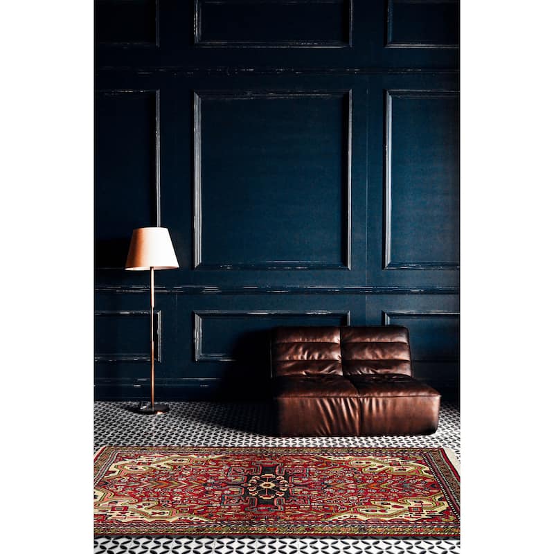 ECARPETGALLERY Hand-knotted Anatolian Vintage Red Wool Rug - 3'11 x 5'9