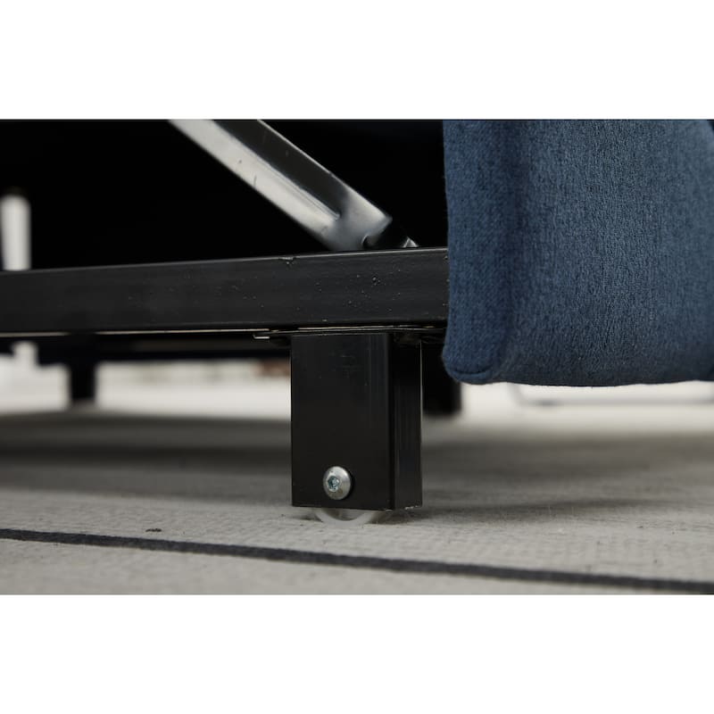 Pull-Out Sofa Bed Daybed, Lounge Chaise Loveseat with Adjustable Backrest, Convertible Sleeper Sofa with USB Charging