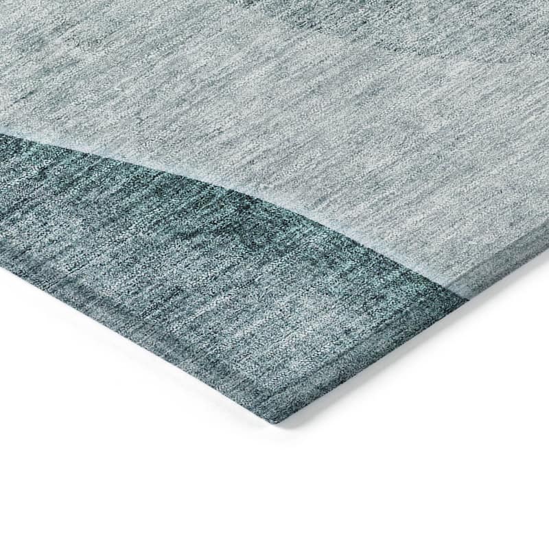 HomeRoots Abstract Transitional Rectangle Outdoor Rug