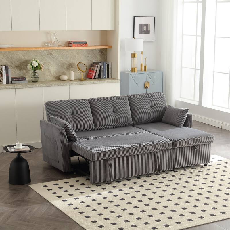 Modular Sectional Sofa L Shaped Modular Couch with Reversible Chaise