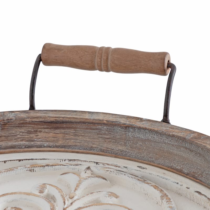 Kate and Laurel Hillrose Wood Decorative Tray - 21x18