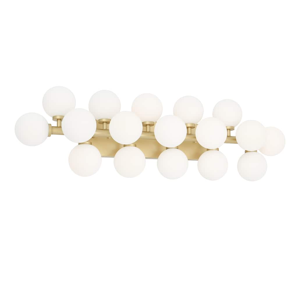Arya 17 Light Satin Gold Wall Sconce - Satin Gold