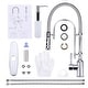 preview thumbnail 61 of 87, WOWOW Single Handle Gooseneck Pull Down Sprayer Kitchen Faucet