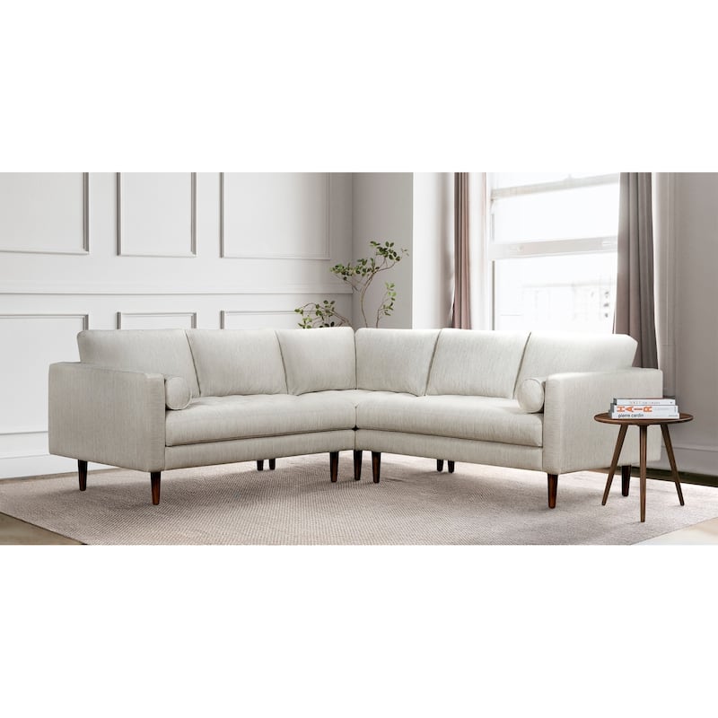 Poly & Bark Napa Fabric 98" Corner Sectional Sofa