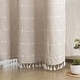 preview thumbnail 7 of 38, No Hook Geometric Tassels Shower Curtain with Snap-in Liner