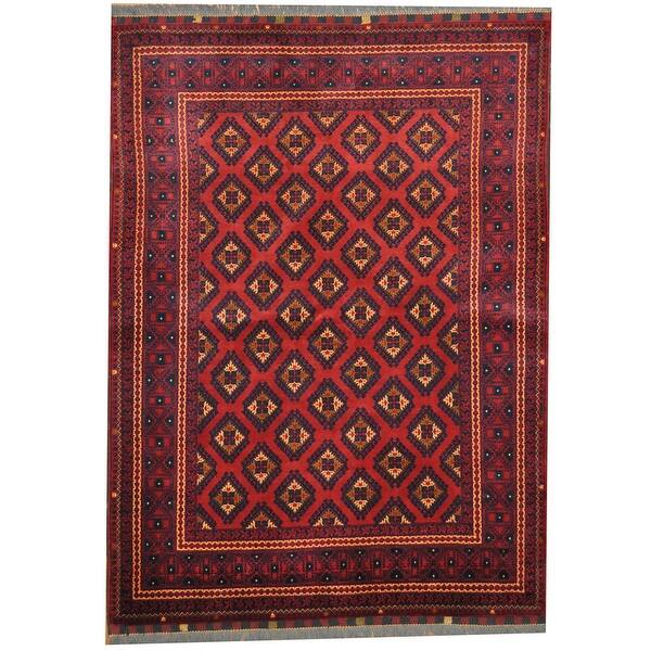 Handmade Turkoman Wool Rug (Afghanistan) 5'1 x 7' Bed Bath & Beyond 35768074