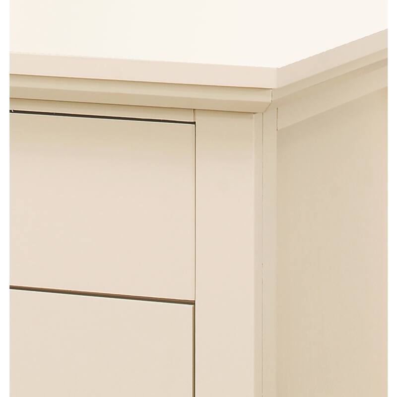 Beige Nightstand 26x24x18 with Open Shelf and Spacious Top, Casual Bedside Table for Bedroom Storage and Neutral Stylish Finish