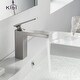 preview thumbnail 16 of 25, Lead Free Solid Brass Single Handle Bathroom Vanity Sink Faucet with Water Hose