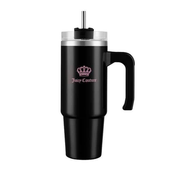 slide 2 of 6, Juicy Couture Travel Style Designer Water Bottle - 31.5oz 31.5 oz - Jet Black