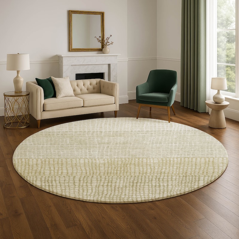 Premium Washable Super Soft Modern Ombre Mayfield Rug - 8' x 8' - Beige