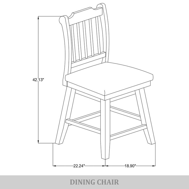 CraftPorch Classic Swivel Counter Chairs with Round Table