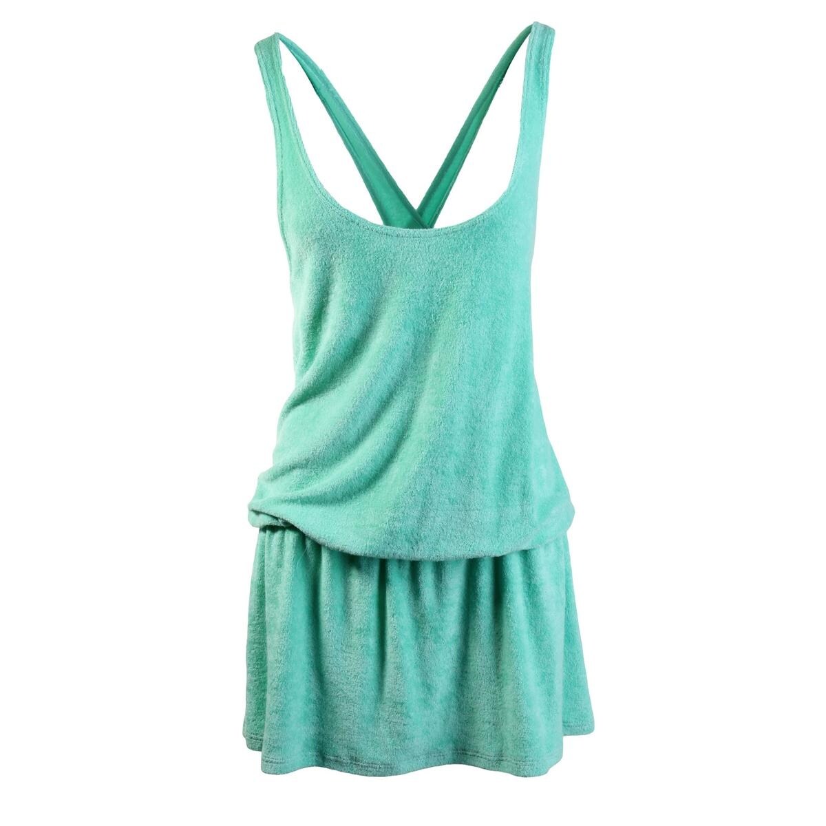 Shop Splendid Womens Terry Cloth Cross Back Dress Swim Cover Up