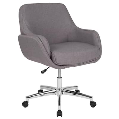 Home and Office Upholstered Mid-Back Molded Frame Office Chair