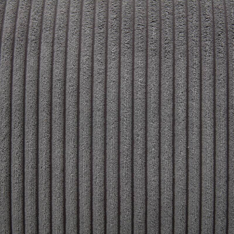 105'' Corduroy Fabric Sofa with 5 Pillows, 3 Seater Sectional Sofa for Livingroom Sofa Chaise with Removable Back Cushions