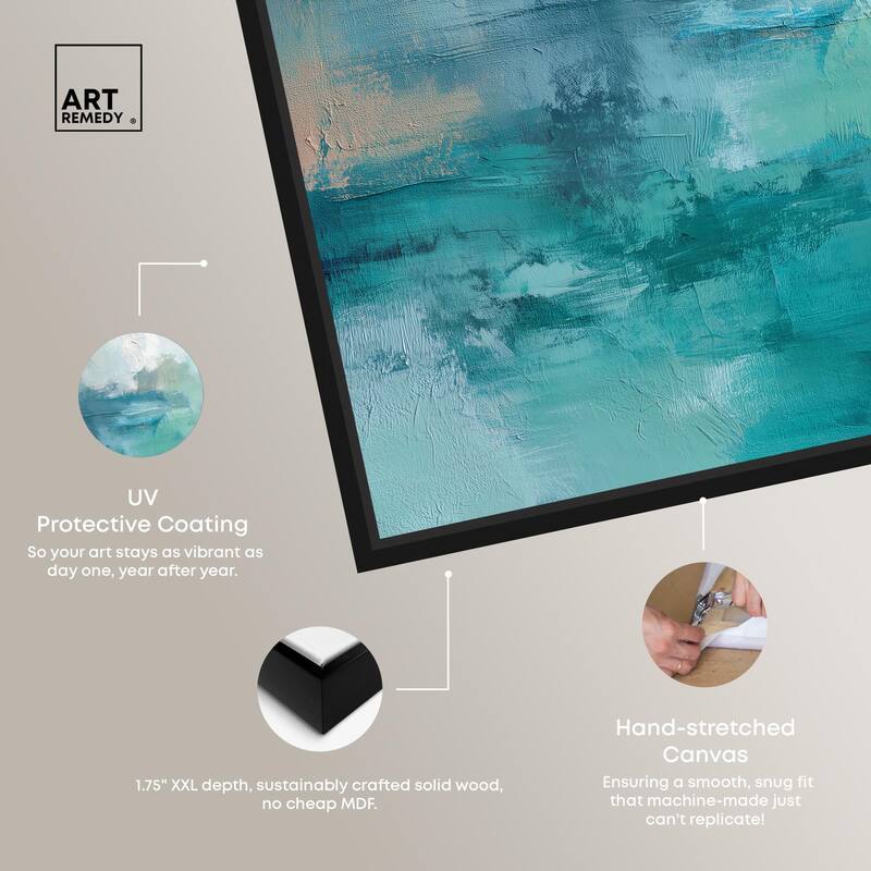 Green Blue II Canvas by Art Remedy