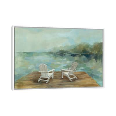 iCanvas "Lakeside Retreat I no Wood" by Silvia Vassileva Framed Canvas Print