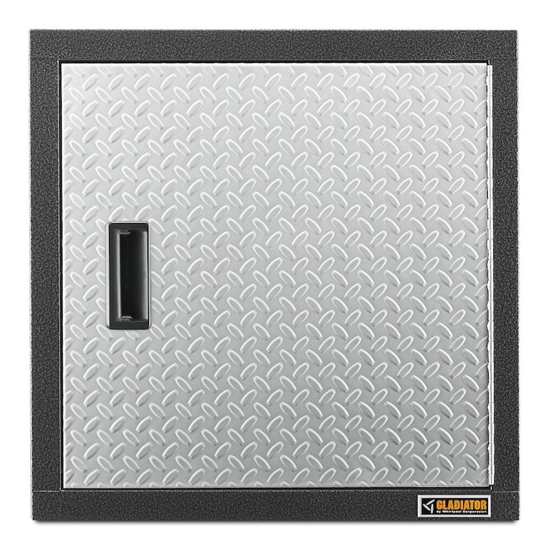 Gladiator GarageWorks, Premier Wall GearBox - 24" w x 24" H x 12" D - Hammered-Granite/Silver Tread