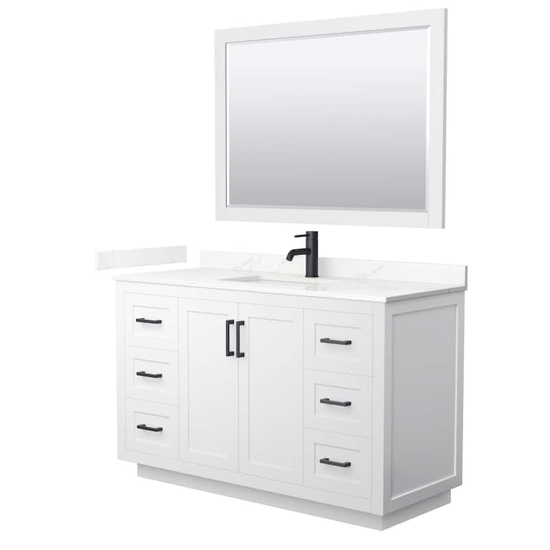 Wyndham Collection WCF292954S-QTZ-UNSM46 Miranda 54" Free Standing