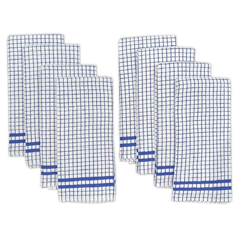 Hampton 8 Piece Kitchen Towel Set - Blue