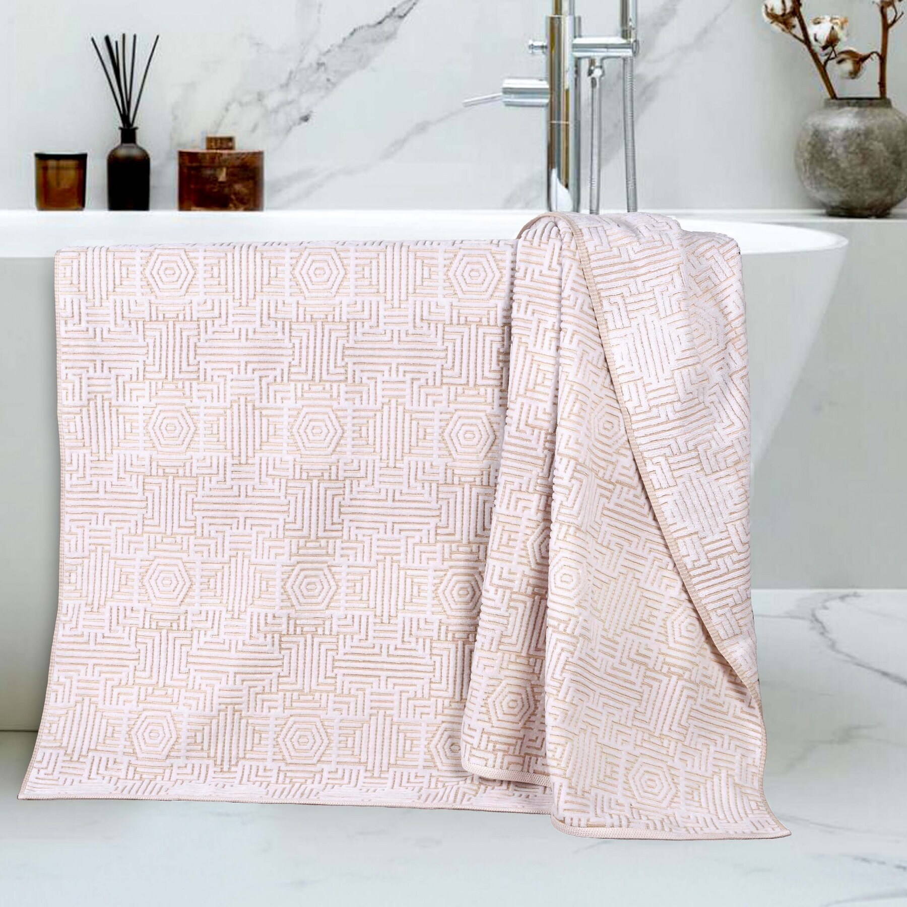 Geometric Bath Towels Bed Bath Beyond