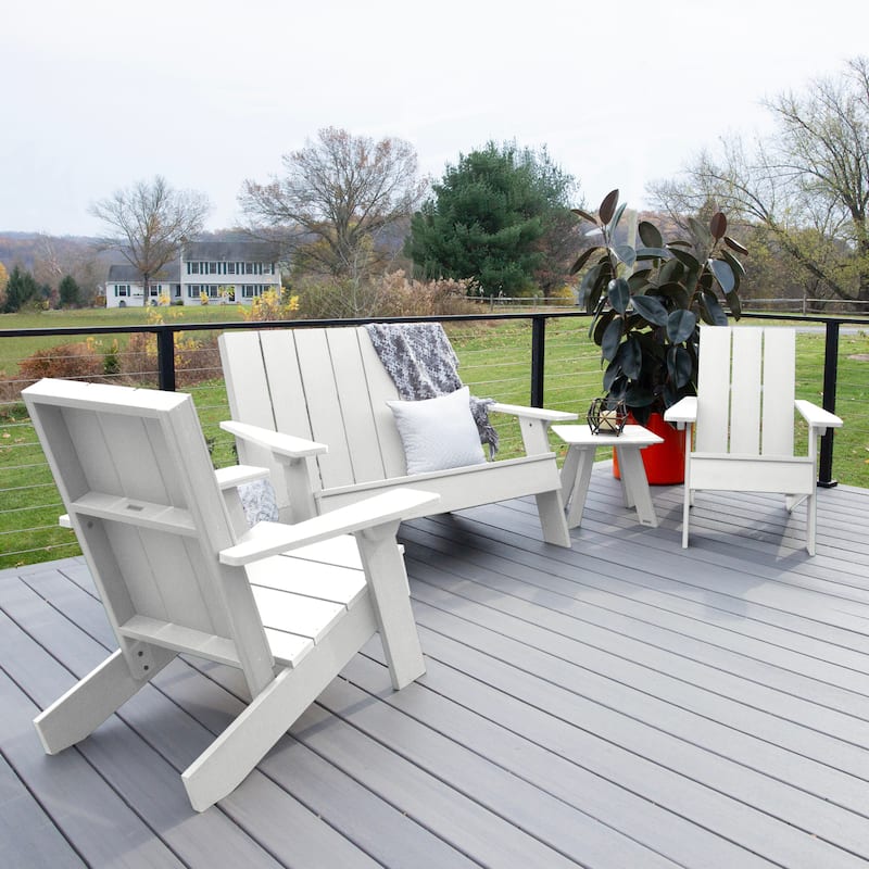 HIGHWOOD Italica Modern 4-Piece Adirondack Patio Set