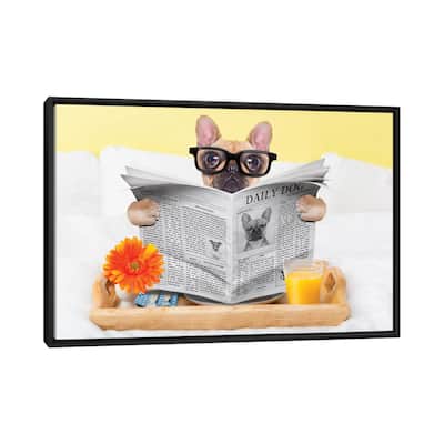 iCanvas "Breakfast In Bed" by damedeeso Framed Canvas Print