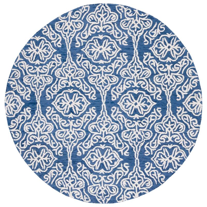 SAFAVIEH Handmade Blossom Mahalia Modern Floral Wool Rug