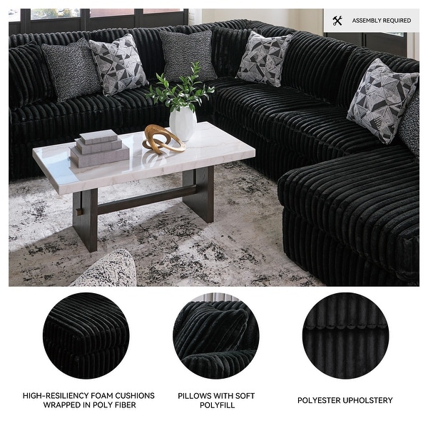 Signature Design by Ashley Midnight-Madness 4-Piece Sectional with